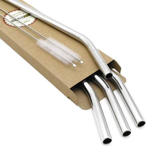 Big Drinking Straws Reusable 12 Inches Extra Long 9mm Extra Wide SUS 304 Food-Gr - Picture 1 of 7